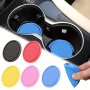 2PCS Car Silicone Coaster Universal Non-slip Cup Holder Coaster Car Interior Accessories Auto Accessories
