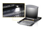 Aten 8-PORT 17" Dual Rail Lcd Ip CAT5 Kvm - D.rail Lcd Kvm Ip Sw. W Uskb spkb w Us eu Cord KL1508AIM