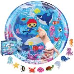 Kookoobaby Tummy Time Water Mat For Babies - Xtra Large Sensory Baby Water Mat For Tummy Time & Motor Development - Leak-proof W