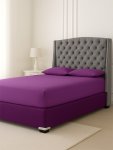 Everyday Collection Fitted Sheet - 90GSM 90 Tc Polyester Queen Size Fitted Bedsheet