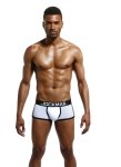 Jockmail Ice Silk Mesh Breathable Boxer White