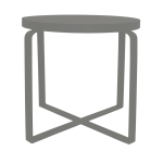 Hinny Side Table - Dark Admirality Grey