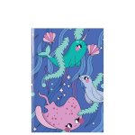 Purple Ocean Friends A6 Exercise Book