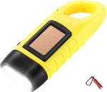 Handheld Solar Flashlight Rechargeable Emergency LED Flashlight