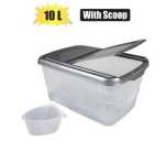 Storage Container Flip Lid 10L Silver Marketplace Brits Bros