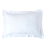 500 Thread Count Sateen Egyptian Cotton Oxford Pillowcase White - Continental Single 80X80CM