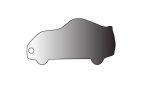 Laser Sublimation Blanks : 3MM Or 4MM Subli-acrylic Gun Keychain With Split Keyring & Clip