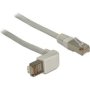 1M CAT.6 Sstp Networking Cable Grey CAT6 S/ftp Cable RJ45 Angled / Straight 1 M