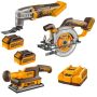 Ingco - Cordless Multi Tool Saw & Sander Kit With 2 X Batteries & Charger