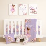 Fairy Pink And Purple Cot Bedding Set
