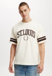 Cotton On Box Fit College T-Shirt - Cream Puff st Louis
