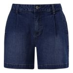 Pleated Denim Short