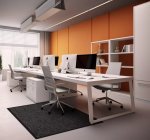 Dark Gray Texture Office Carpet