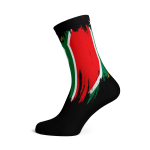 Sa Splash Crew Socks - Medium Black