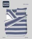 Simon Baker Jennifer Printed 100% Cotton Duvet Cover Sets - Denim Various Sizes - Denim / Three Quarter 150CM X 200CM +1 Pillowcase 45CM X 70CM