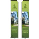 Legend 4M Sublimated Telescopic Double -sided Flying Banner Skin Excludes Hardware