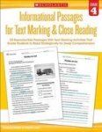 Informational Passages For Text Marking & Close Reading: Grade 4 - 20 Reproducible Passages With Text-marking Activities That Gu