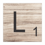 Tear Resistant Scrabble Letter L
