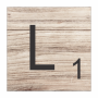 Tear Resistant Scrabble Letter L