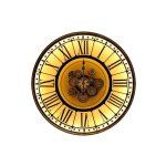 LED Round Berkshire Wall Clock Black & Gold – E118