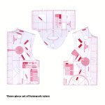 Fabric Pattern Design Ruler 1:3 Fashion Ruler Used For Designing Fashion Patterns And Making Fabrics Doll Craft Template Cutting
