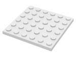 Parts Plate 6 X 6 3958 - White