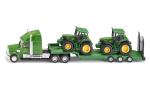 Us Low Loader With John Deere Tractors Scale 1:87