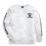 H-d Willie G Skull Long Sleeve Tee – White