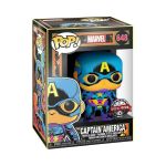 Funko Pop Marvel:black Light-captain America Special Edition