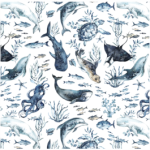 Printed Runner Sea Creature 1