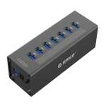 Orico 7 Port USB3.0 Hub Aluminium Black