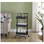 3 Tier Multifunctional Breathable Storage Trolley With Wheels DC-188