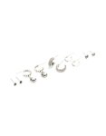 Silver Celestial & Textured Detail Earrings 5-PACK