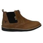 Mens Buffalo Chelsee Pull Up Leather Tan - 13