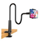 Gooseneck Flexible Arm Phone Mount With Adjustable Clamp Black Shawe