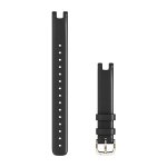 Garmin Lily Bands 14 Mm - Black Italian Leather With Cream Gold Hardware Large