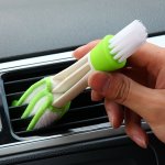 1PC Multi-purpose Pe Car Vent Cleaner - Detachable & Washable Air-conditioning Shutter Dust Brush For Auto Interior Detailing An