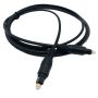 Digital Optical Audio Cable Fiber Male Optical Cable - Black 2METER
