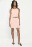 Belted Sleeveless Dress - Pink
