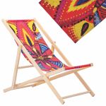 Wooden Recliner Chair - Heather Burns Collection - Fun - Umbrellas.co.za - Umbrella Shop