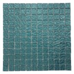 Metallic Texture Mosaic Teal Green Sheet Size 30CM X 30CM