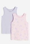 2-PACK Vest Tops - Pink & Purple Multi
