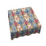 Cream And Soft Blue Square Tablecloth