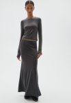 Long-sleeved Microfibre Top - Dark Grey