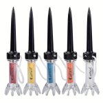 Improve Your Golf Game With The Caiton 5PCS Magnetic Plastic Golf Tee Set - 360DEGREE Bounce & Two Sizes
