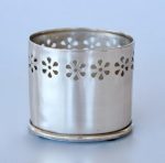 Pewter Cut-out Pen Holder 8X9X7CM