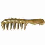 Sitronugras Wood Large Wide Tooth Hair Comb For Thick Curly Hair Head Scalp Massage No Static Green Sandalwood Hair Pick Wooden