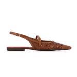Braided Slingback Pointed Toe Flats -natural