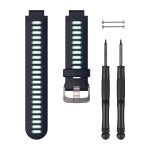 Garmin Replacement Fr 735 Silicone Bands – Midnight Blue frost Blue