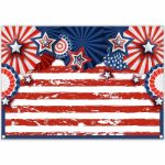 Zthmoe 7X5FT American Flag 4TH Of July Photography Backdrop Usa Patriotic Independence Day Background Veterans Memorial National